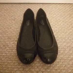 Coach Black Flats